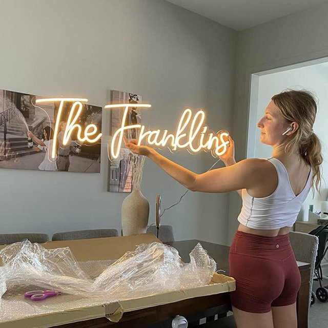 Custom Neon Sign | Wedding Neon Sign | Personalized Names| Name Neon Sign | LED Wedding Sign| Wall Decor | Last Name Sign | Gift for Him/Her