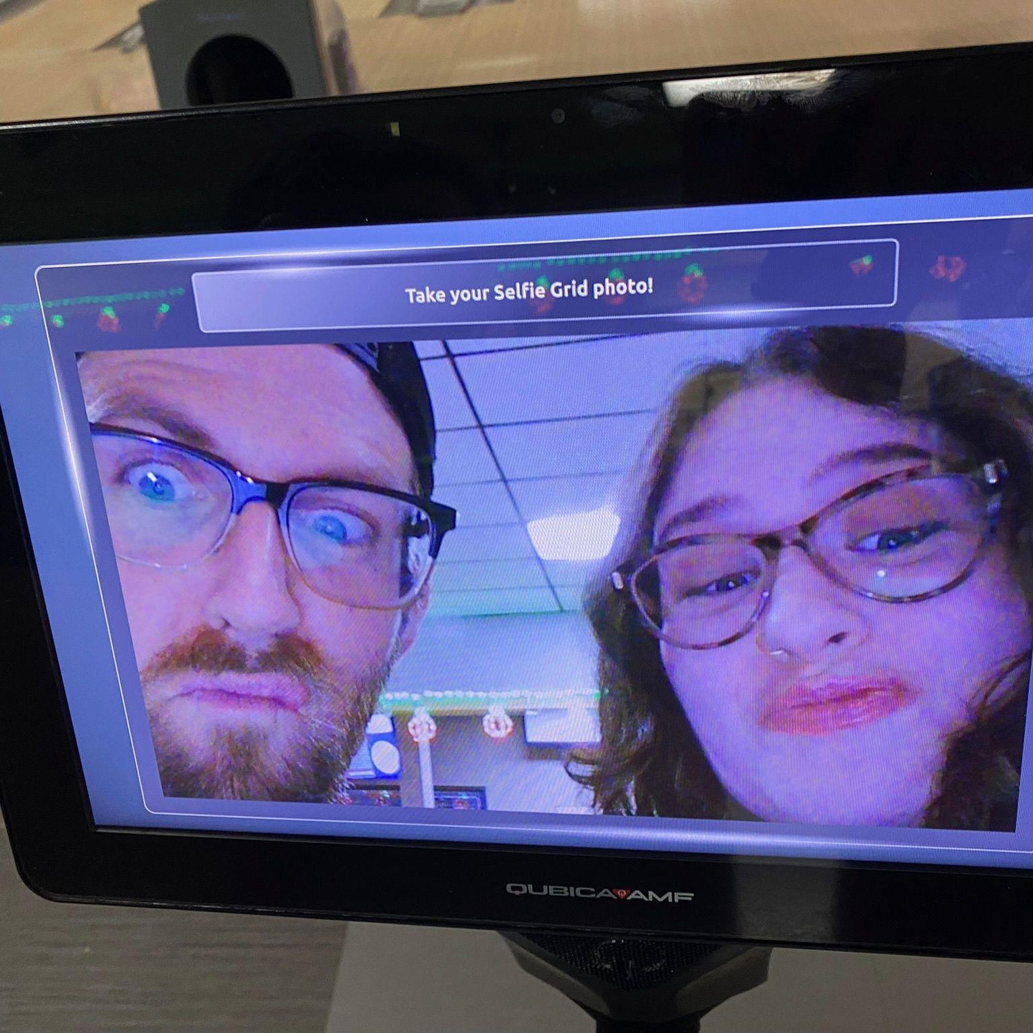 Our first picture together! It was our second date at Mockingbird Lanes. 🎳