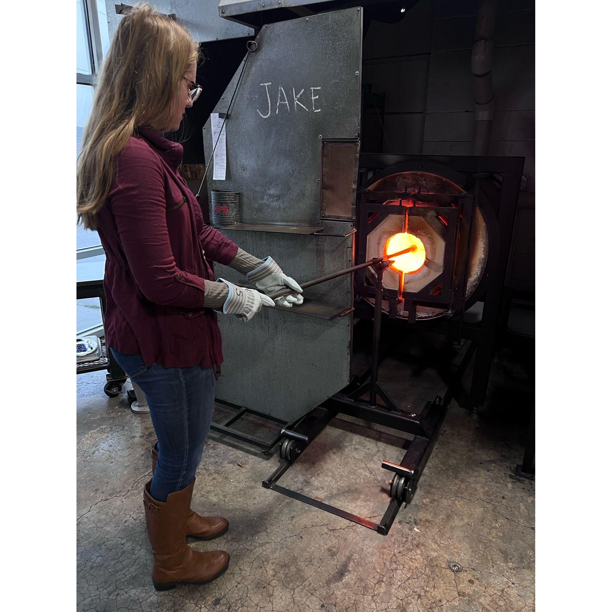 Glass blowing!