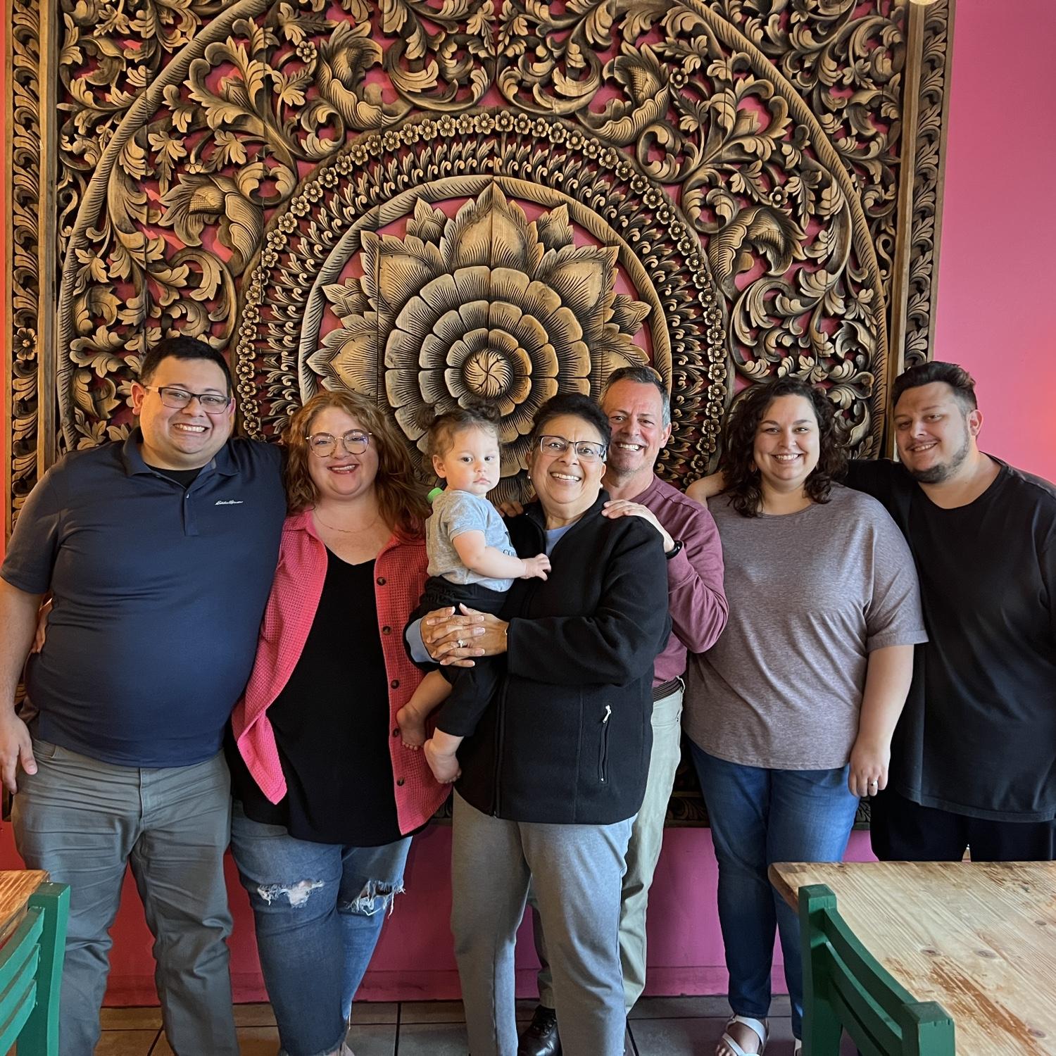 Amaral family outing! This was Chelsea's first time visiting David's crew.