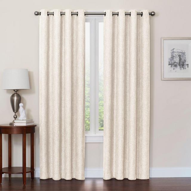 Quinn 63-Inch Grommet Top 100% Blackout Window Curtain Panel in Ivory