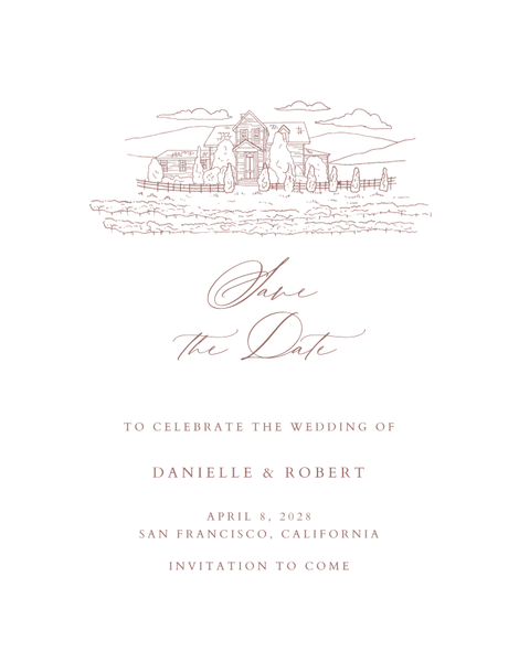 Malcesine Portrait | Clay Brown | Zola Save The Dates
