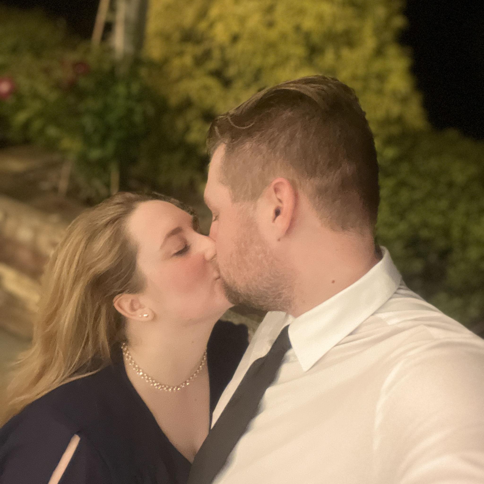 Russ and I at Haley and Tucker's wedding