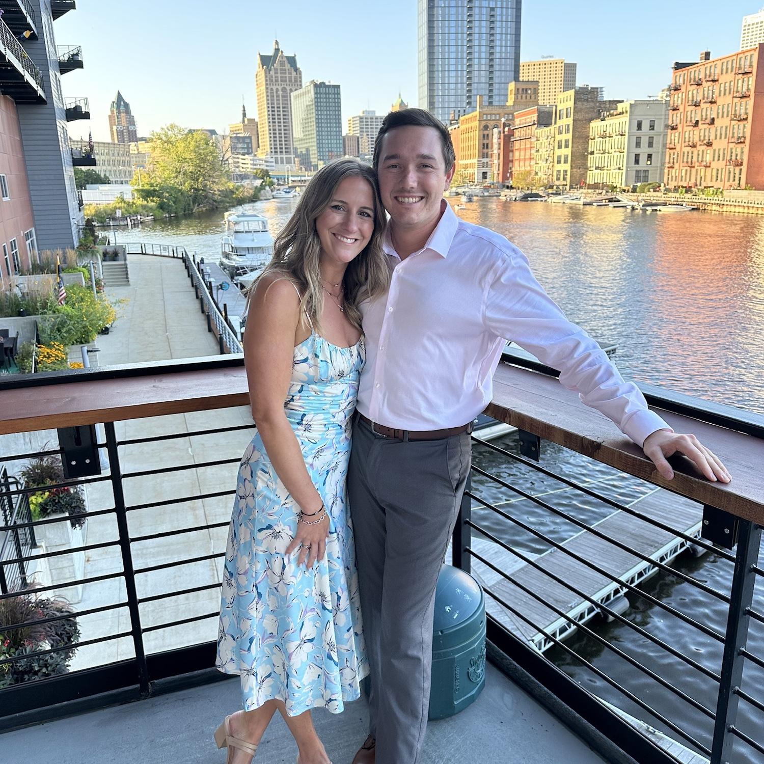 Celebrating Mary's sister & brother in law, Abby & BC's, wedding weekend in Milwaukee.