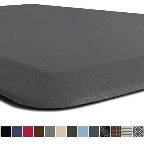 GORILLA GRIP Original Premium Anti-Fatigue Comfort Mat, Phthalate Free, Ships Flat, Ergonomically Engineered, Extra Support and Thick, Kitchen and Office Standing Desk, 24x17, Charcoal