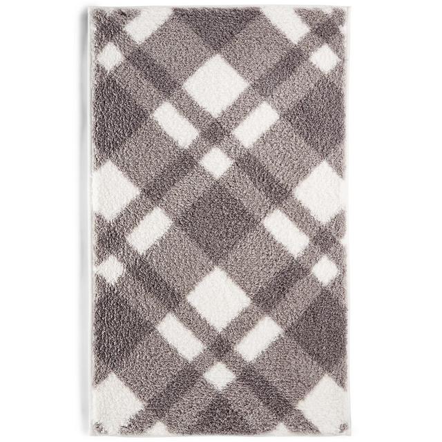 Charter Club Plaid 19.3" x 34" Bath Rug, Created for Macy's