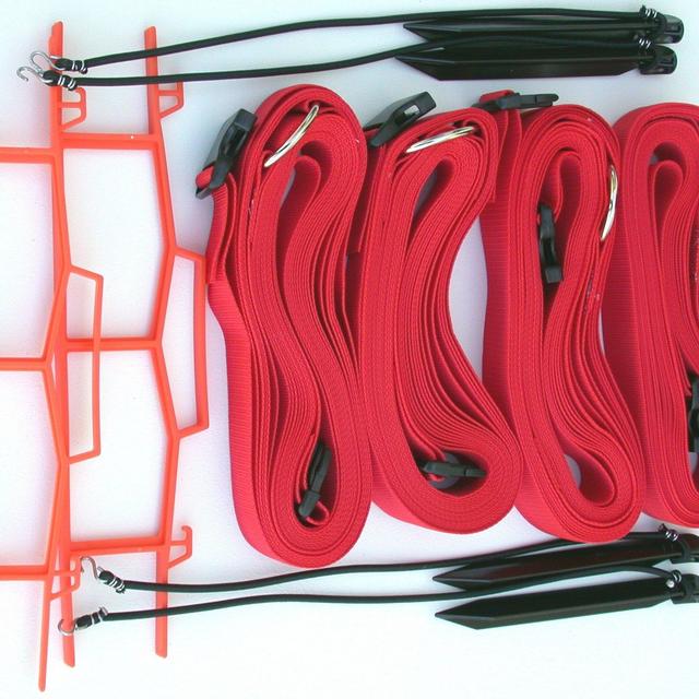 Home Court 2-inch Adjustable 8-Meter Sand Court Line - M819AS (Red)
