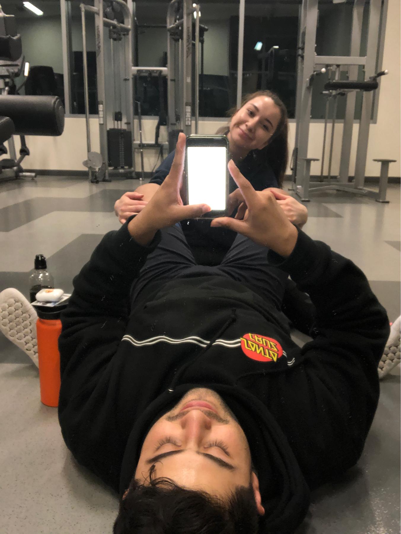 February 13, 2019. We tried to make a habit of the gym.. key word is tried lol p.s. hbd to angel