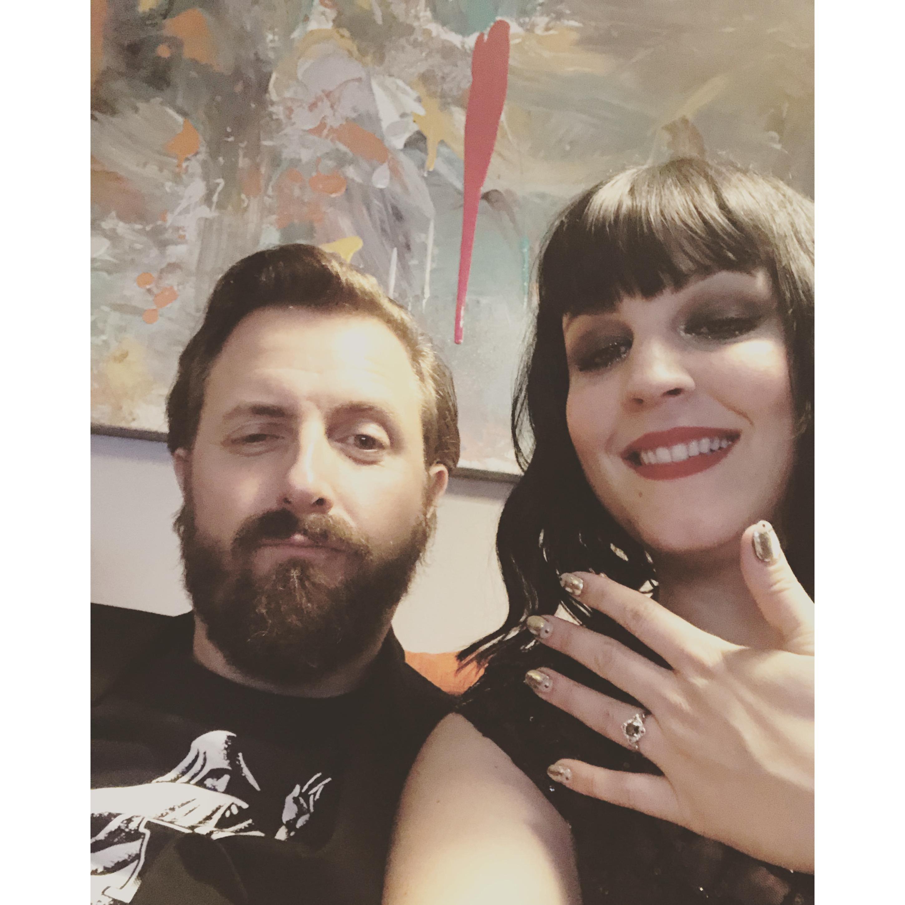 A week after our engagement! New Years Eve 2020