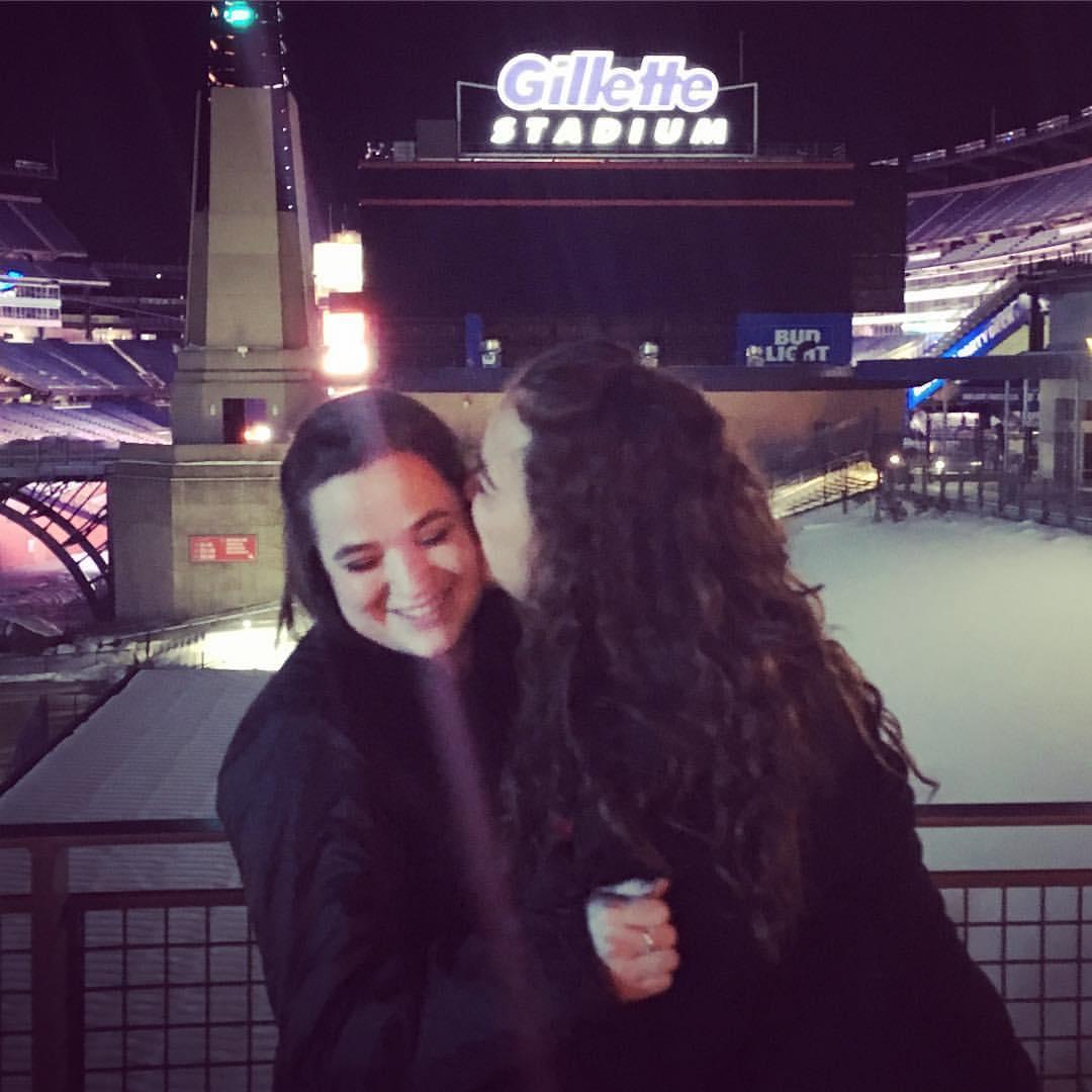 She took me to Patriot's Place and Gillette for the first time! #StillAGiantsFan #DividedHousehold