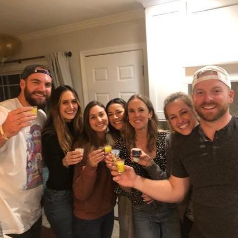 2/15/2020. Celebrating the newlyweds!