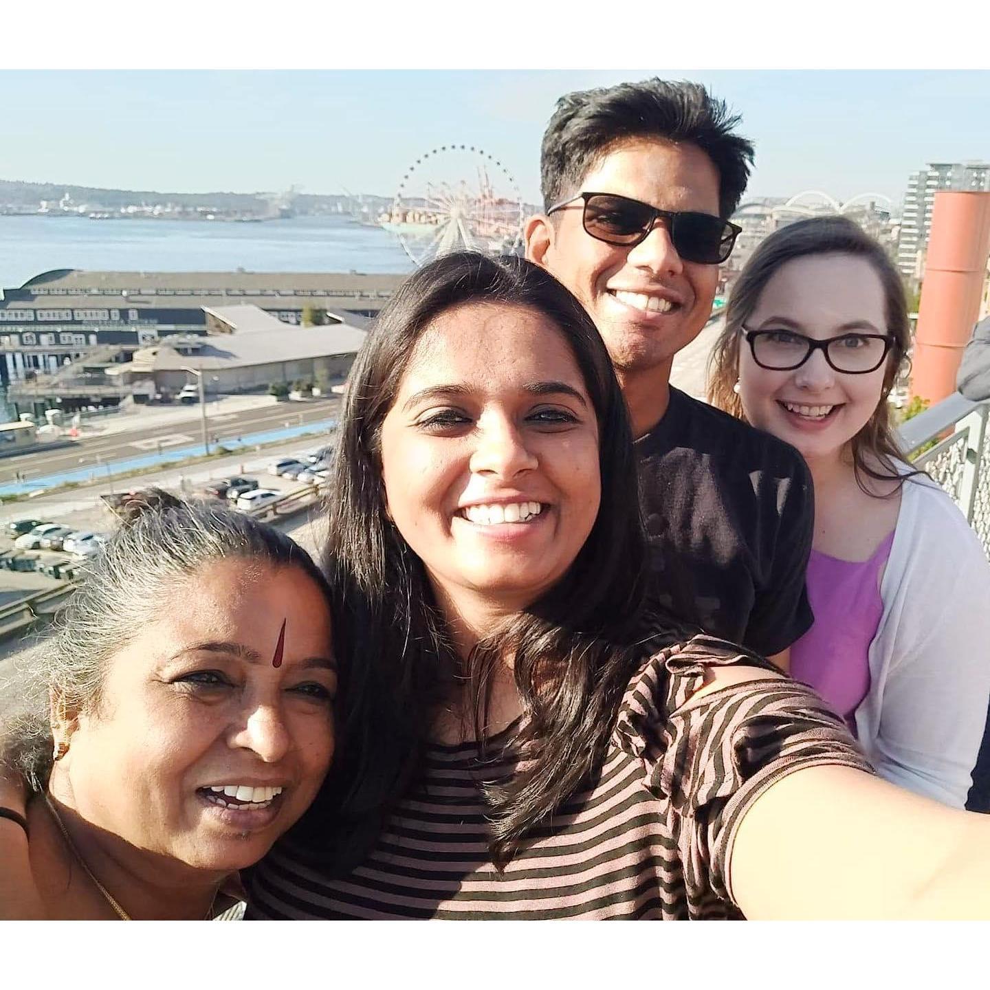 Showing family around Seattle!