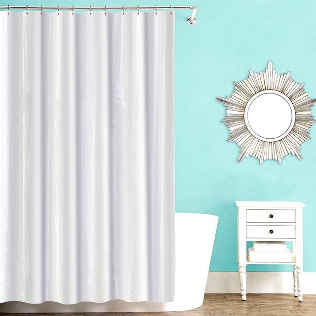 Solid PEVA Shower Curtain Liner in Green