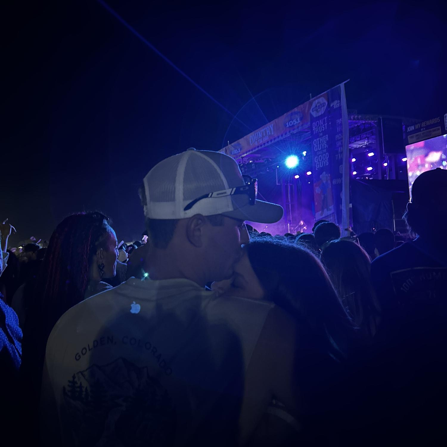 A stranger at the music festival took these photos of us and asked for my number so she could send them to me 🥹
