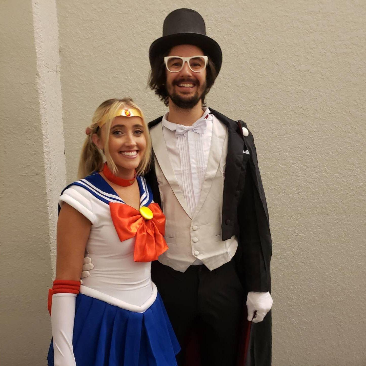 Sailor Moon and Tuxedo Mask!