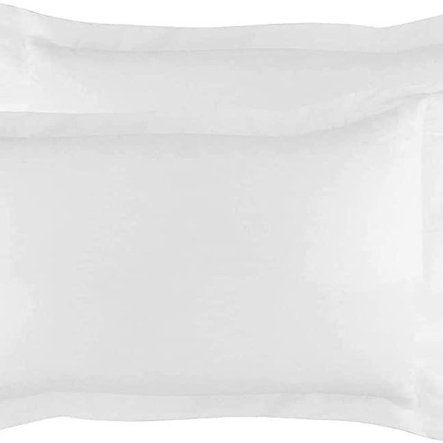 Queen Pillow Shams Set Of 2 PC 100% Egyptian Cotton White Pillow Shams Queen Size 20x30 Pillow Cases 600 Thread Count Hotel Class Stich Cushion Cover Decorative Queen Size Bed Pillow Covers Set
