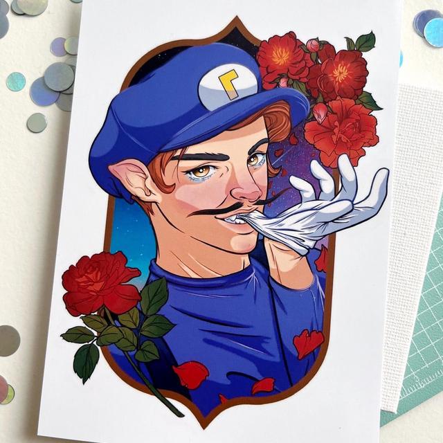 Hot Waluigi Villain Mario Luigi Art Print