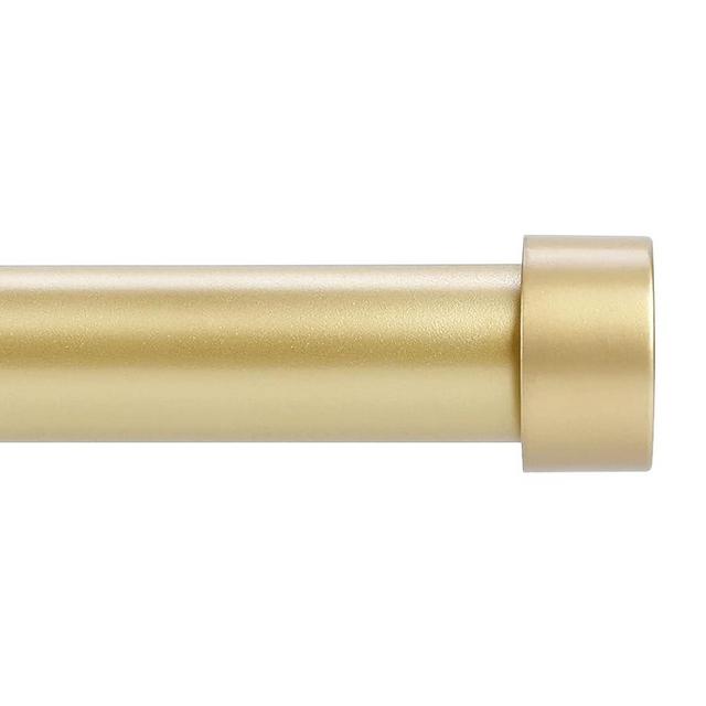 Gold Curtain Rods for Windows 48 to 84 Inch(4-7 Feet),1" Diameter Drapery Rods with Modern Style End Cap Finials,Size:36-88 Inch
