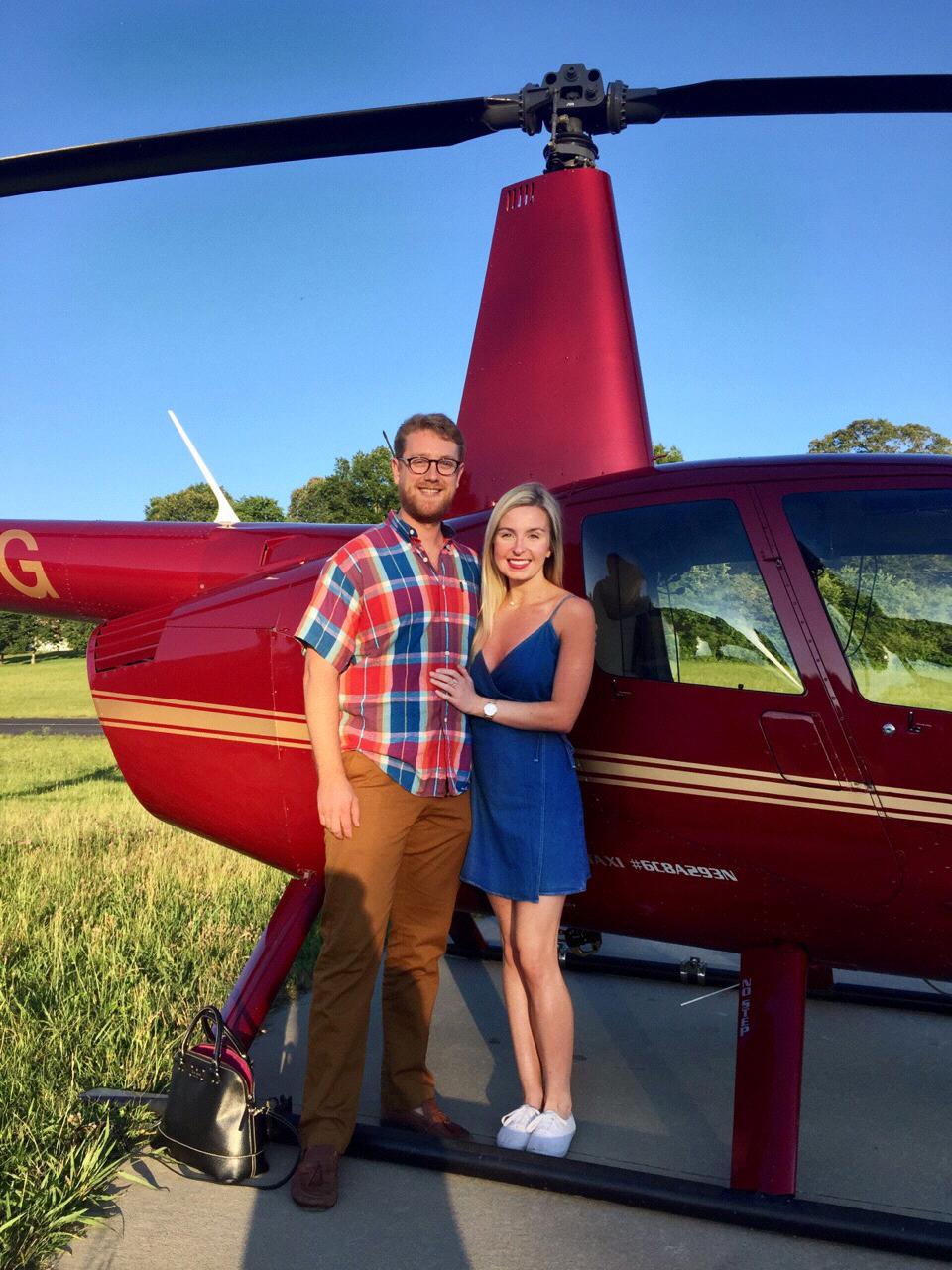 Birthday present from MC... helicopter tour of uptown Charlotte!