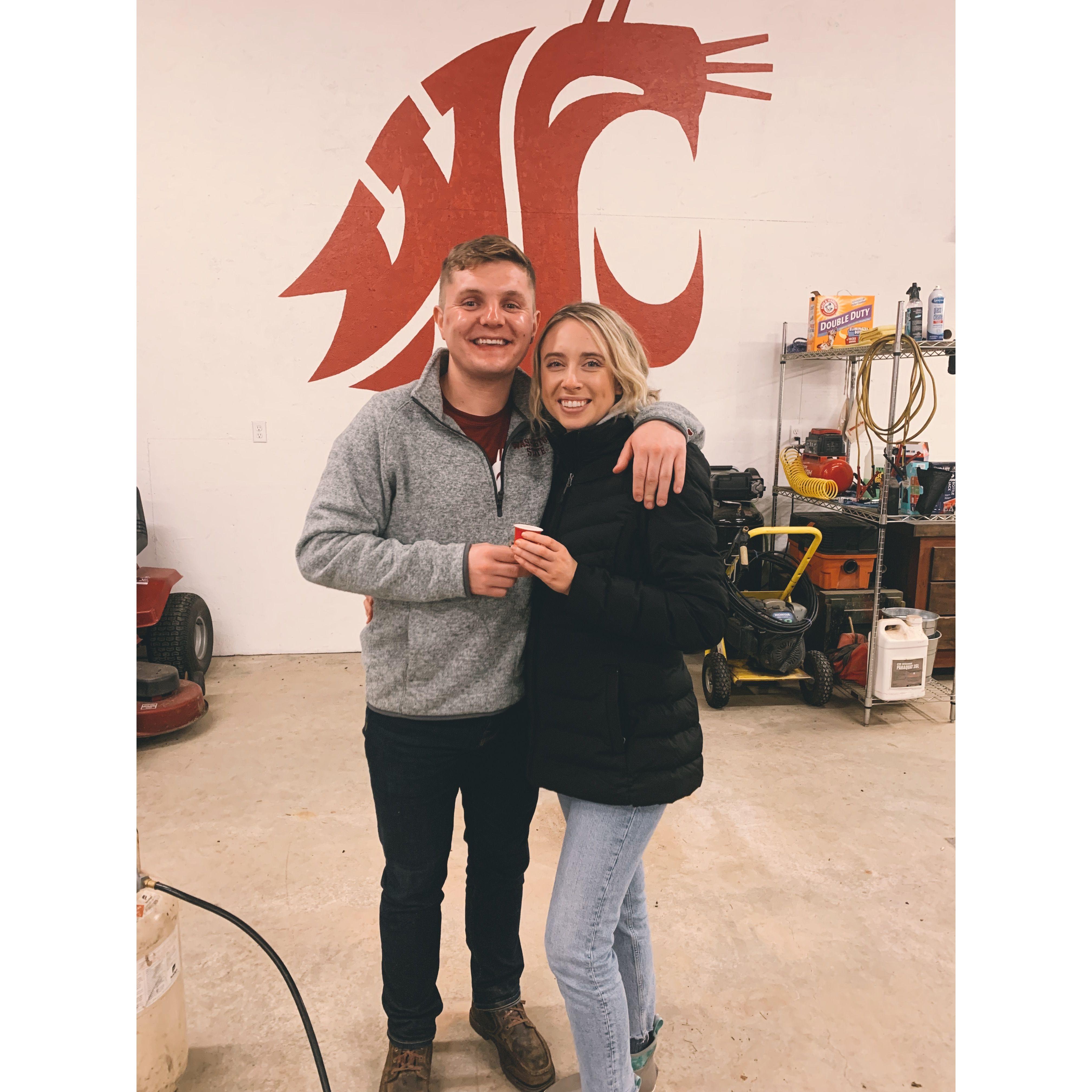 Lots of time watching WSU Football games together