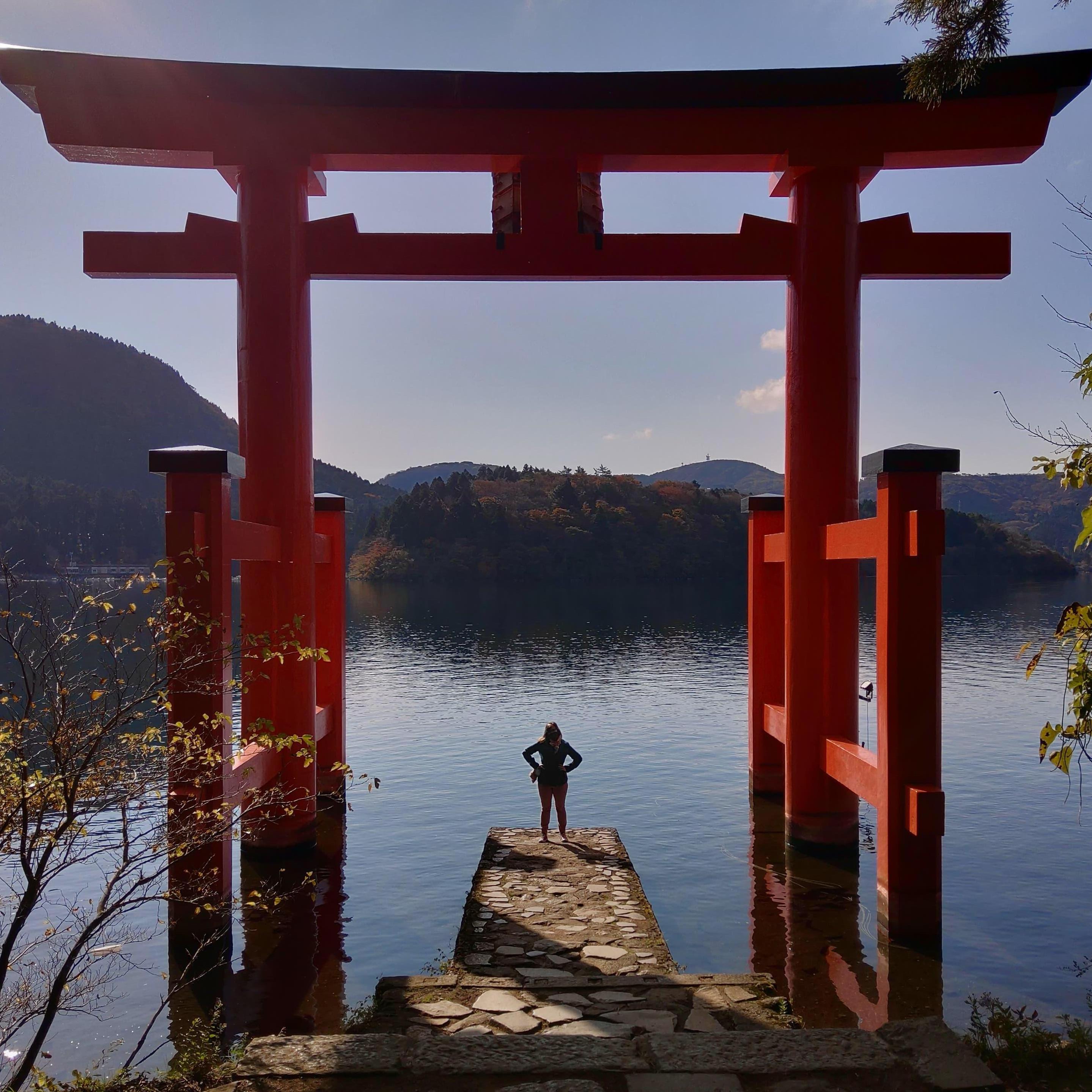 Lake Ashinoko, Motohakone, Japan - November 2020