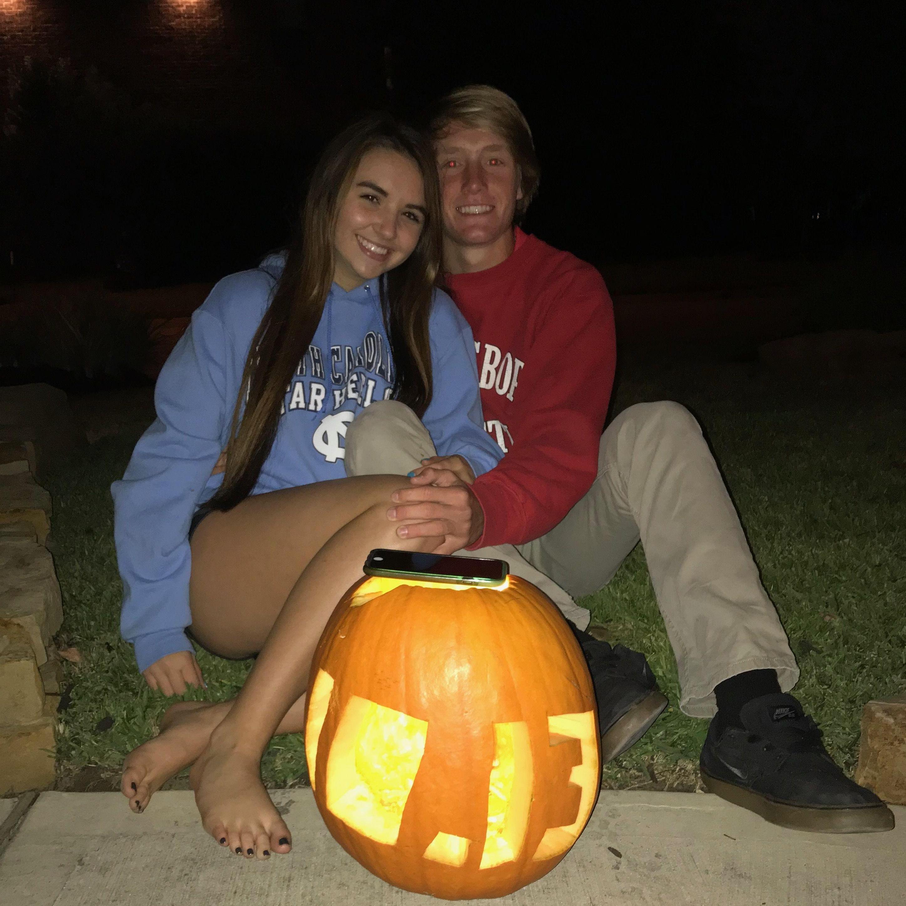 October 2017: Our first Halloween together!