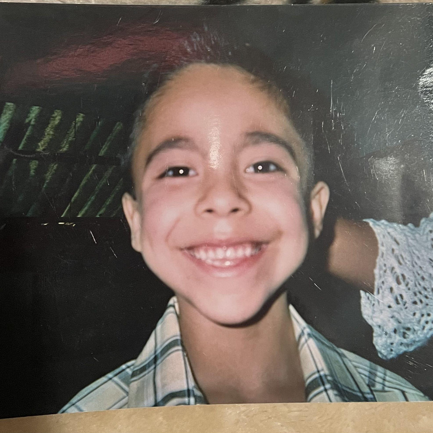We shared childhood pictures with each other.