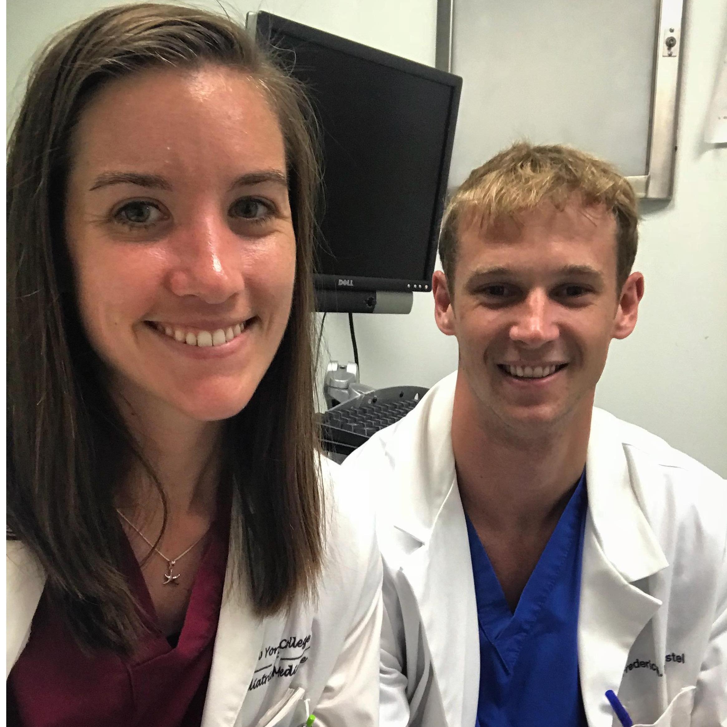 One of our many clinic days together
