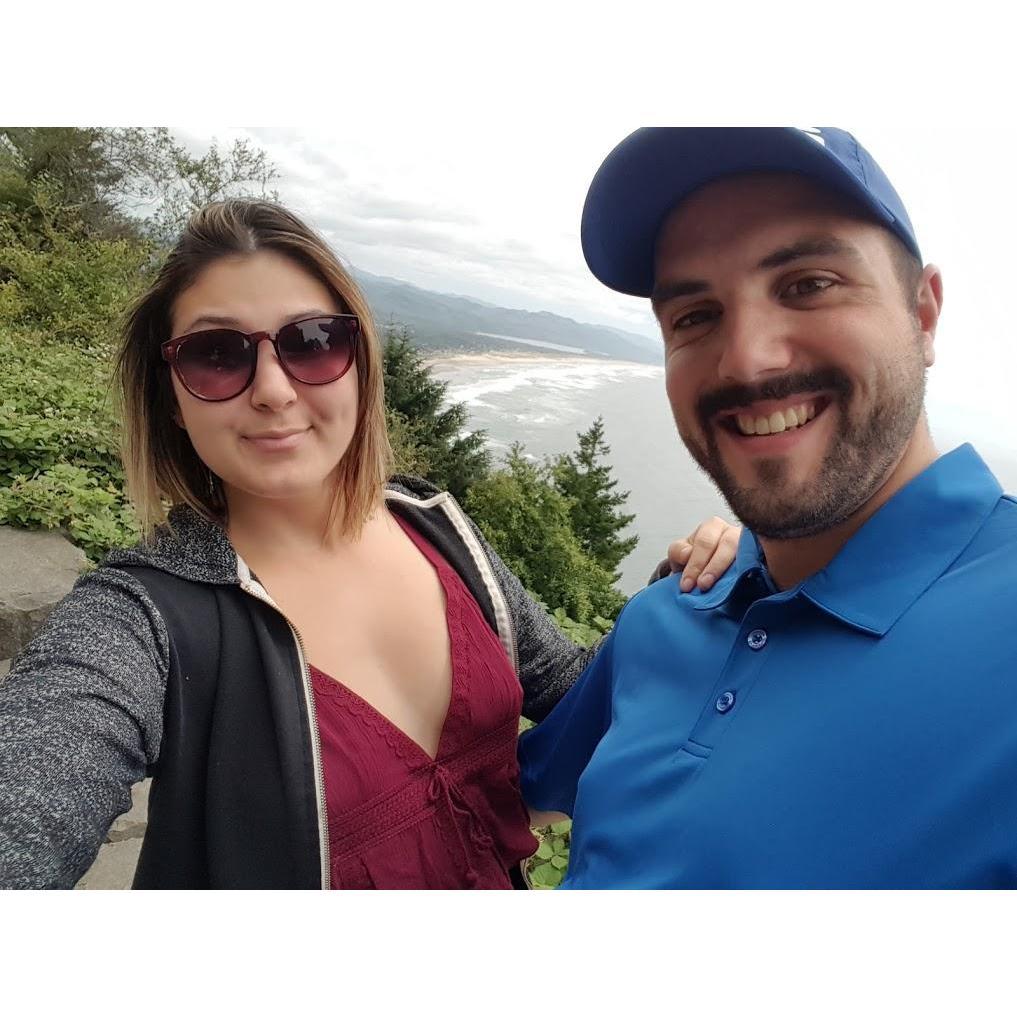 On Brent's 26th birthday the couple explored the Oregon Coast.