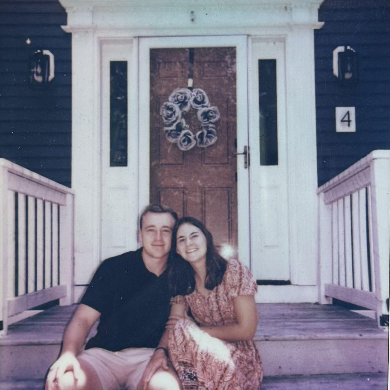 In the summer of 2025, before Grace left Massachusetts to return to VA, Haddon's younger brother snapped this photo on their front porch!