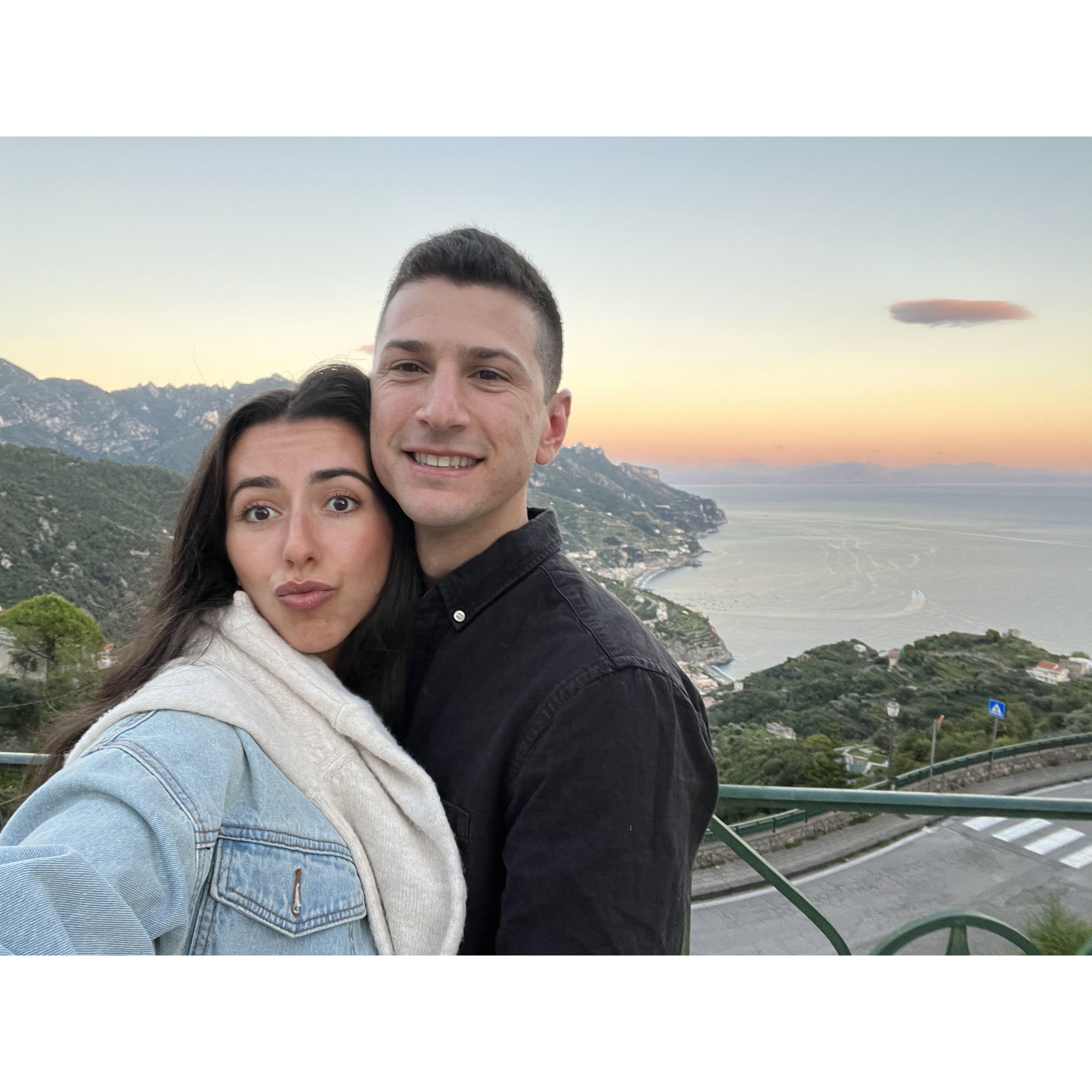 Cassidy and Jonathan back in Ravello for more wedding planning- September, 2024