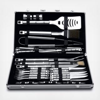 Cubo 33-Piece Stainless Steel BBQ Set with Case