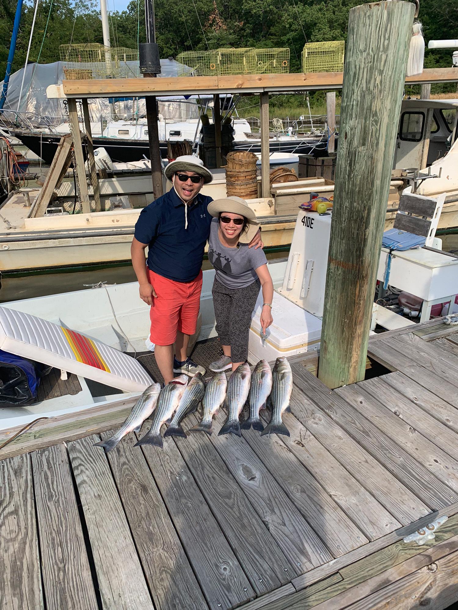 Eric’s 1st time fishing on the Chesapeake Bay