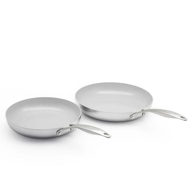 GreenPan® Venice Pro Stainless Steel Ceramic Non-stick Fry Pan, 2-Piece Set