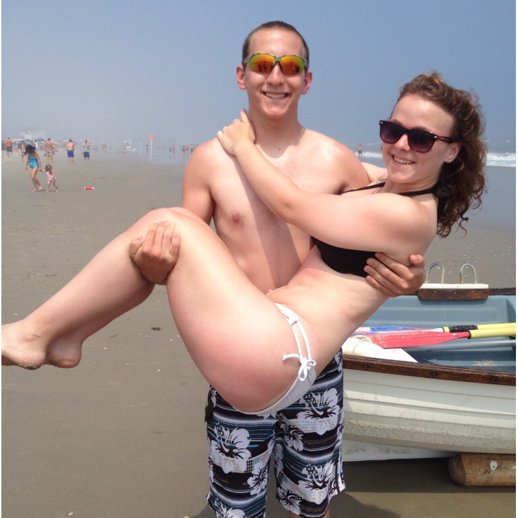Our first beach vacation together at OCNJ in 2014