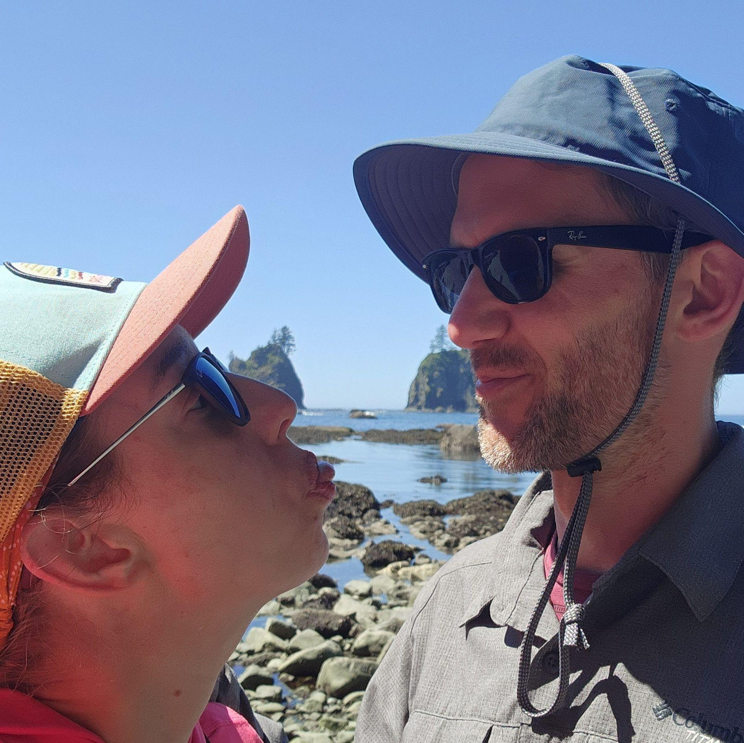 Robin being her goofy self while hiking to Shi Shi beach.