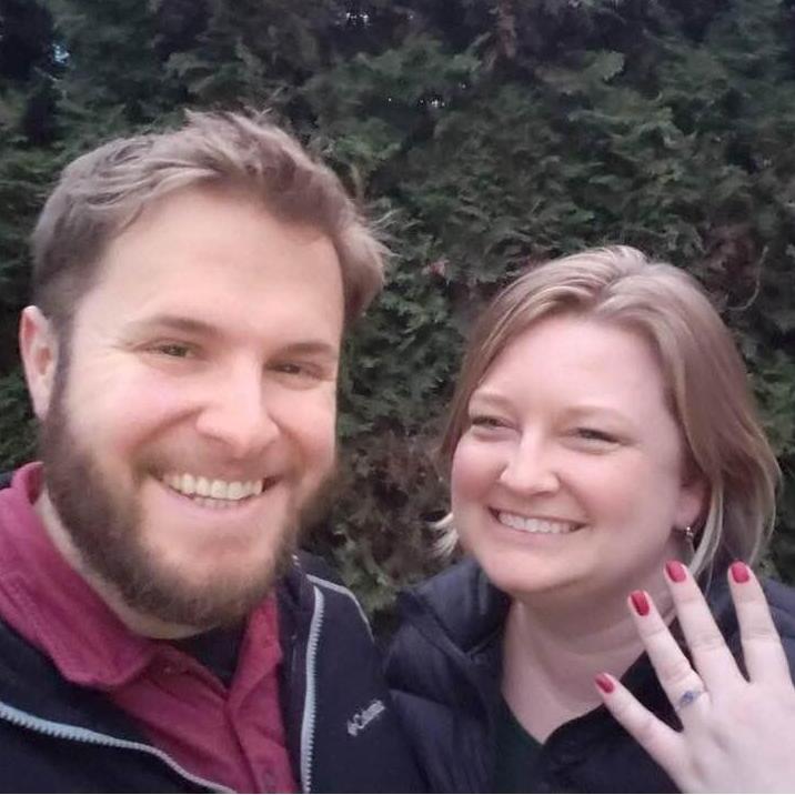 The day we got engaged, December 2019