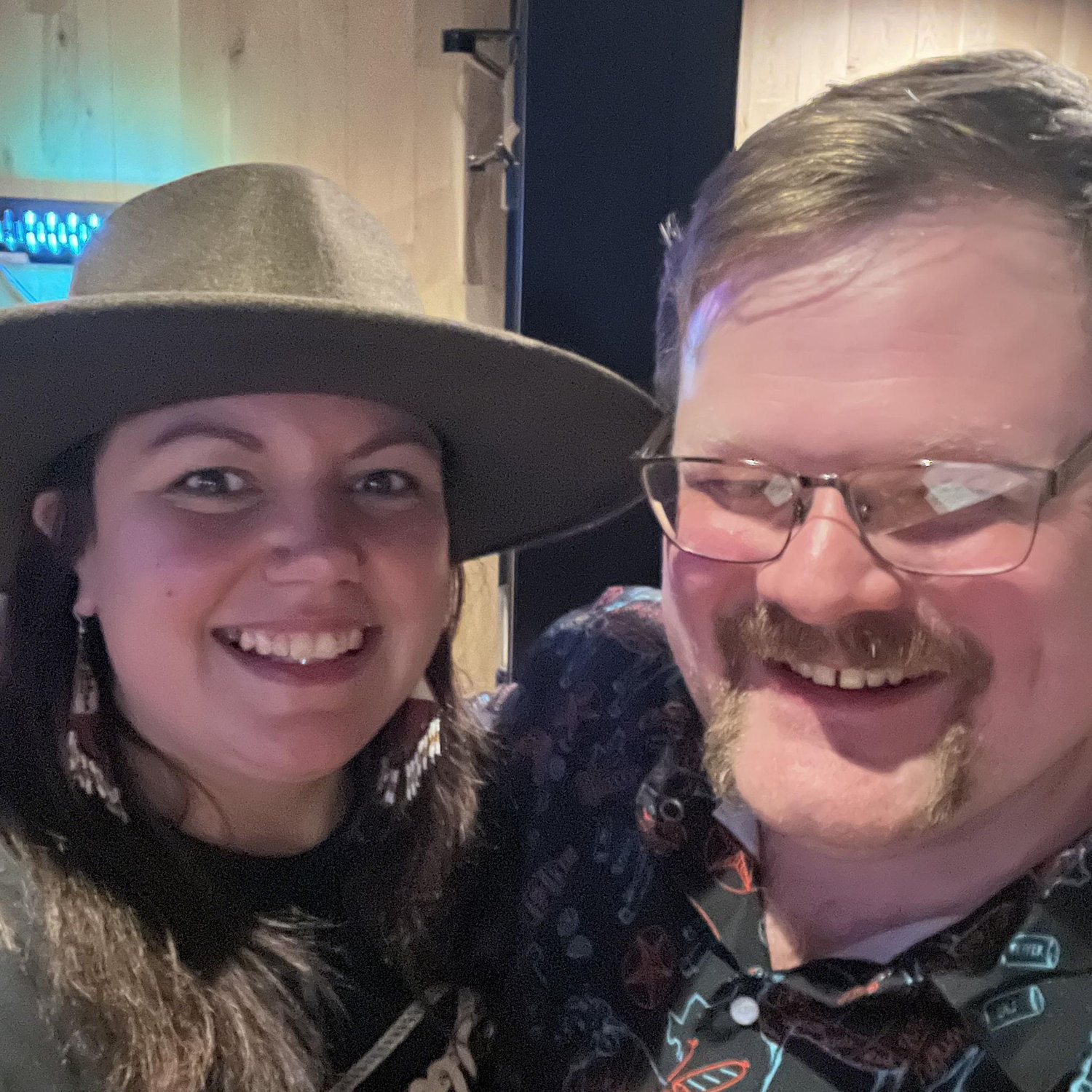 Matt and I, trying our hand at Country-oke