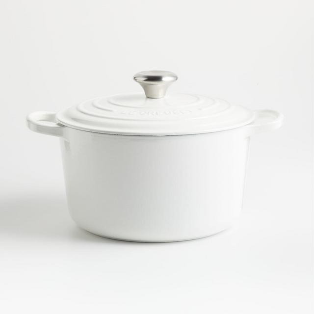 Le Creuset White 5.25-Qt. Deep Dutch Oven