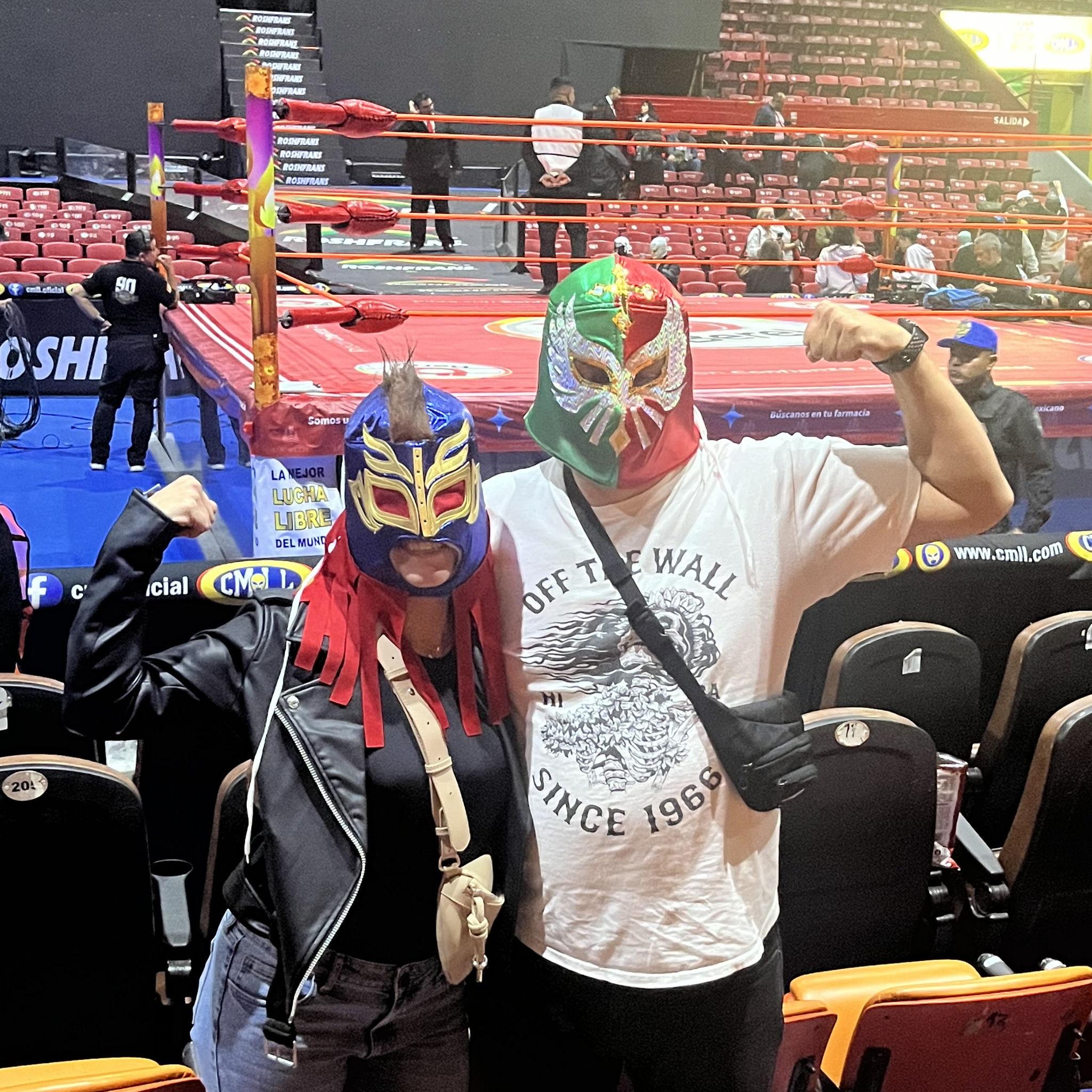Having way too much fun at a Lucha Libre show in Mexico City!