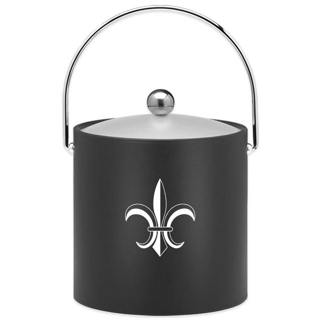 Kraftware™ Fleur De Lis 3 qt. Ice Bucket in Black