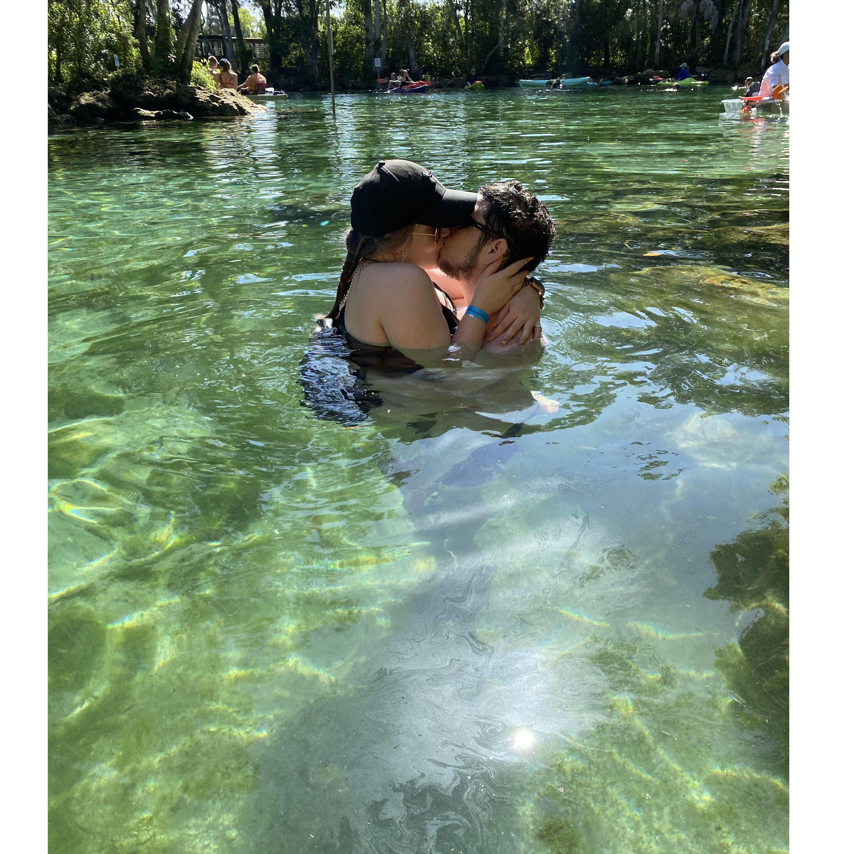 with the manatees -Sisters springs, FL