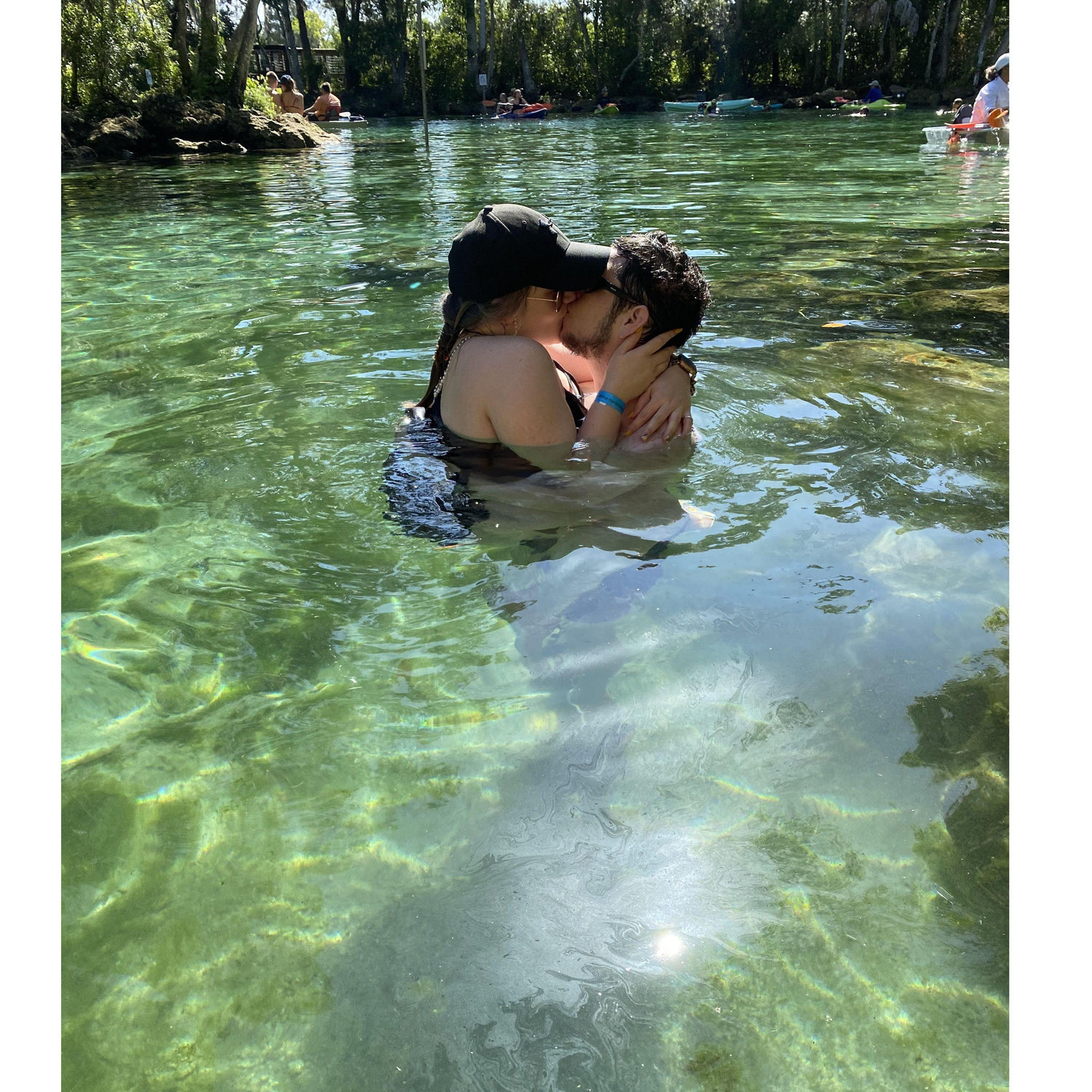 with the manatees -Sisters springs, FL