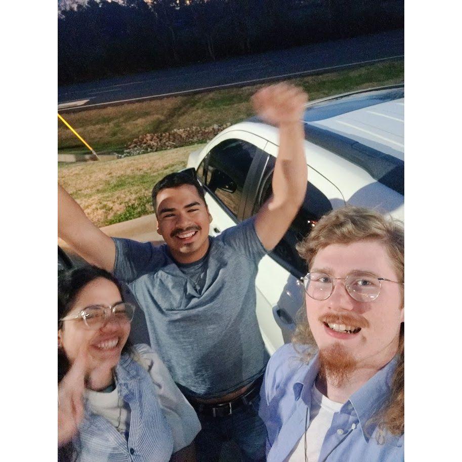 After the second date, the car broke down and Adrian had to pick us up