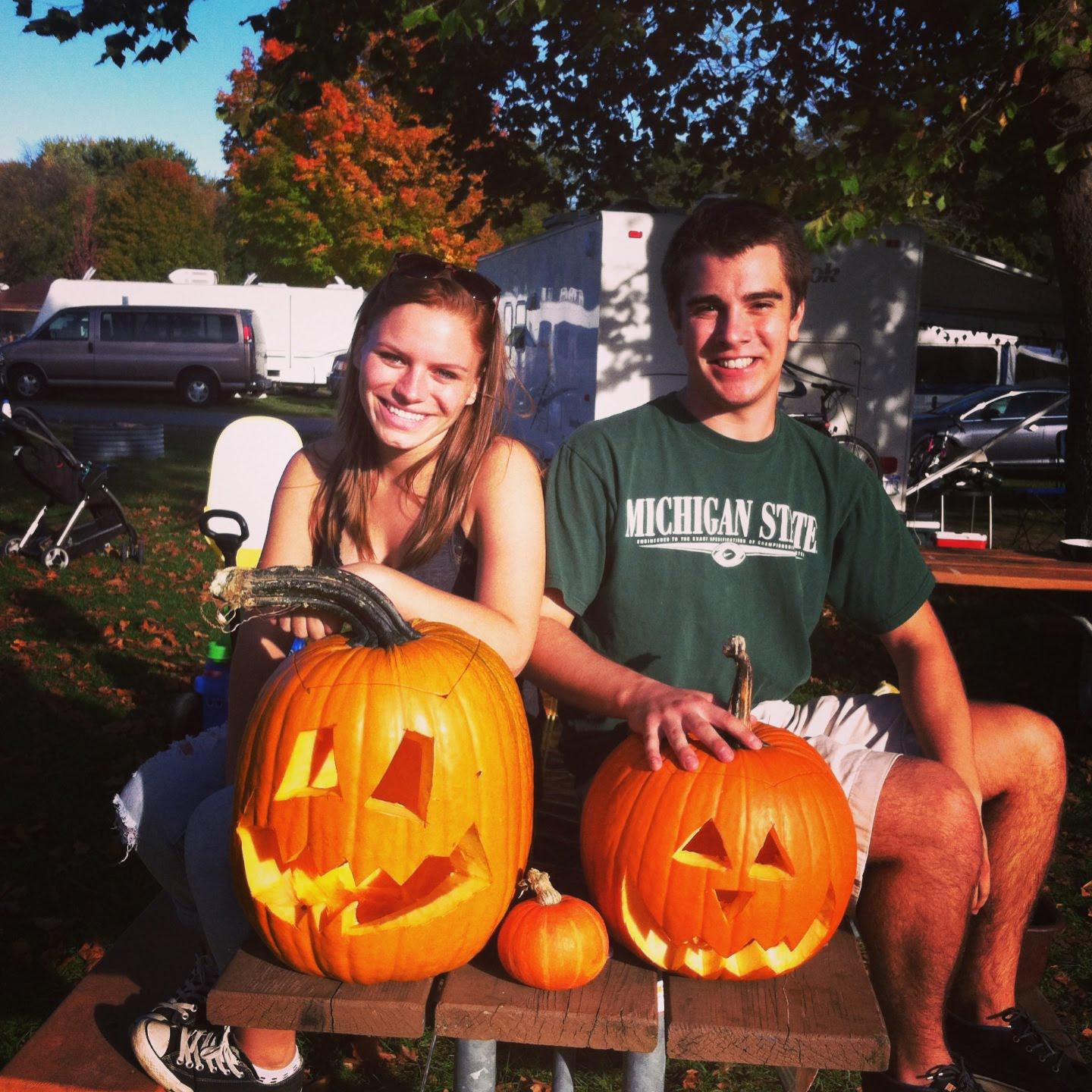 Picking these pumpkins was our first official date.