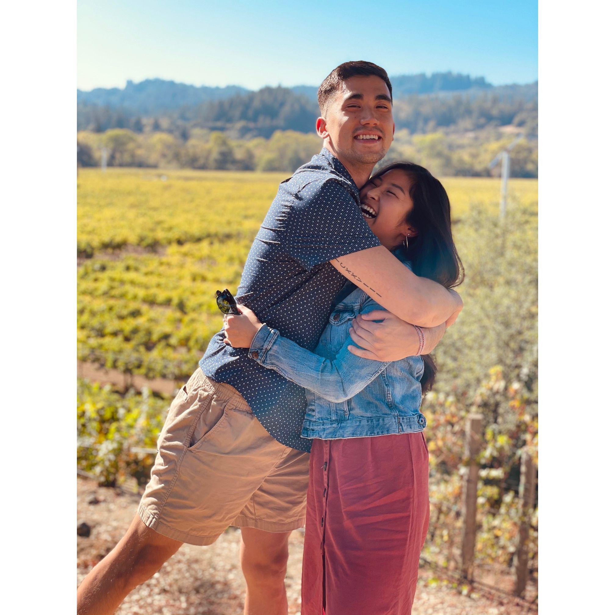 Don't look too closely at our wine teeth.