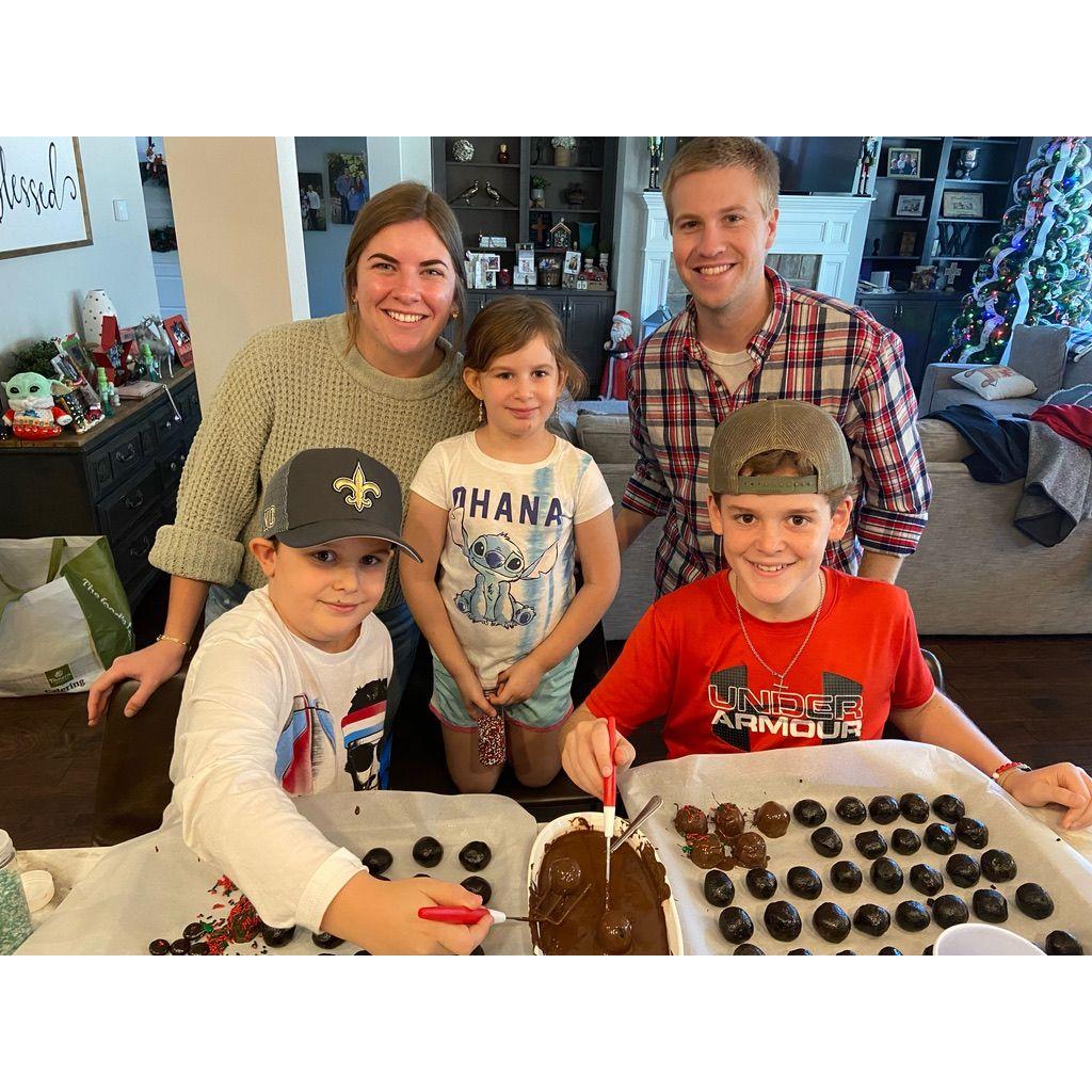 Madi's favorite holiday season tradition, cookie baking with the Weeses. Also where Reese earned his nickname Wreath.