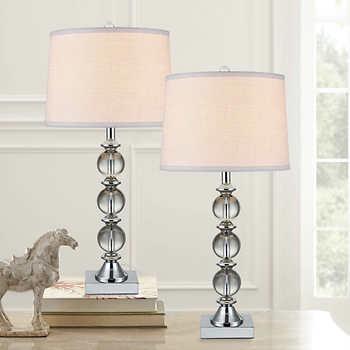 Crystal Table Lamp 2-pack