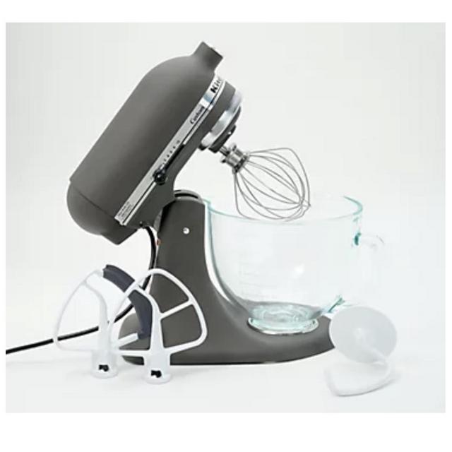 KitchenAid 5-qt Tilt Head Glass Bowl Stand Mixer w/ Flex Edge