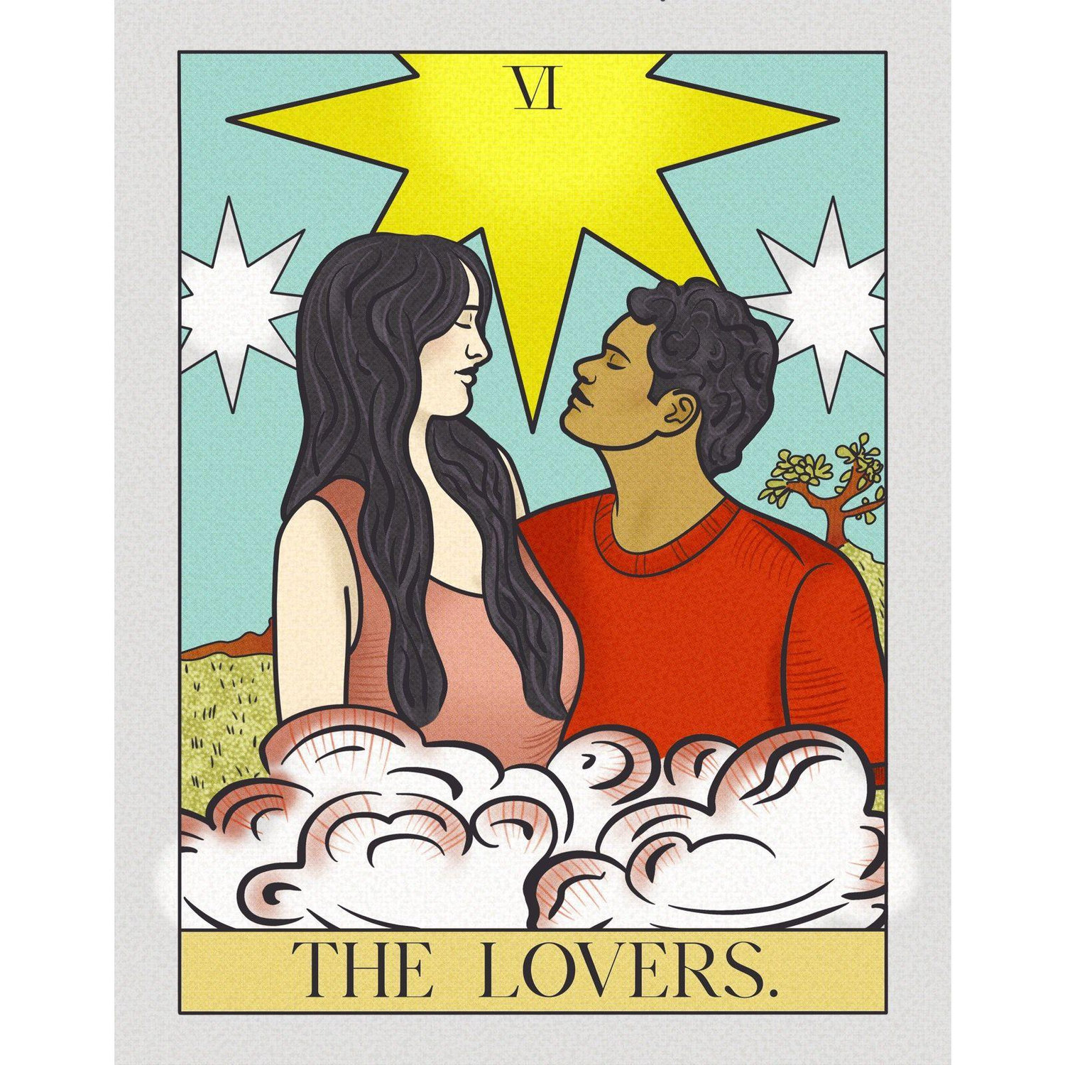 Art by our Maid of Honor, Delana Reynolds.